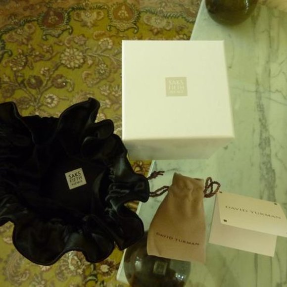 David Yurman Color Classics 18K Gold & Blue Topaz Ring with Diamond Accents NEW - Picture 3 of 15